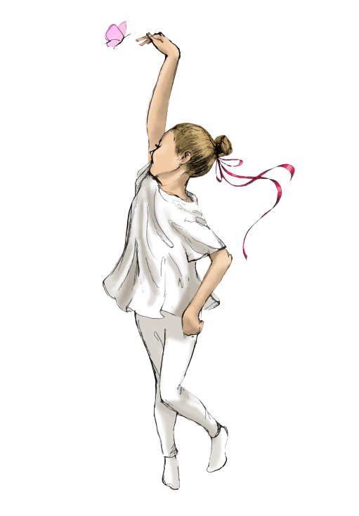 drawing of a ballerina