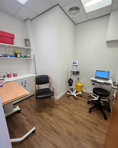 consulting room with chairs