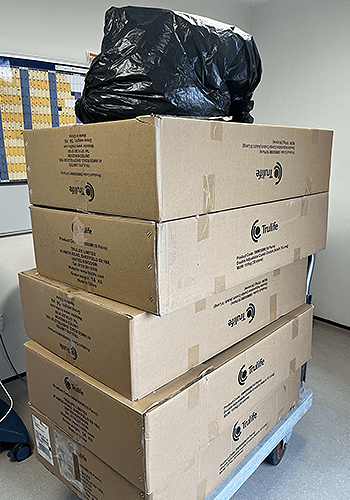 pile of boxes 