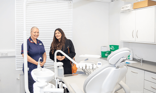 two women in new dental suite